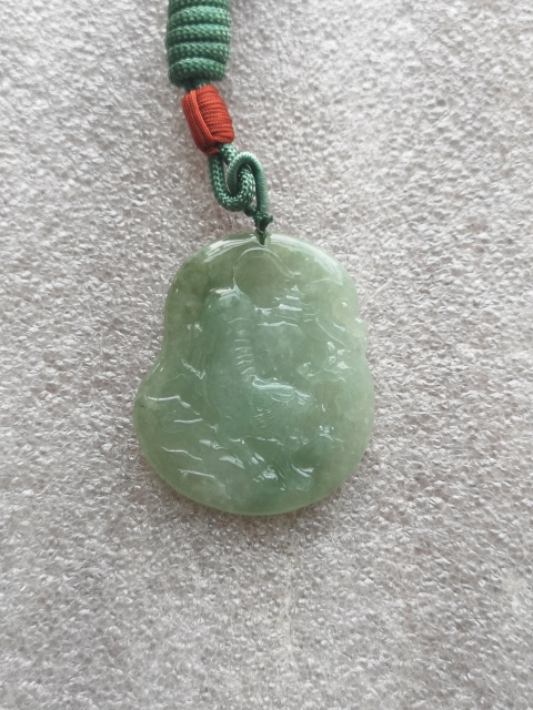 古玩玉器翡翠虎牌子拍賣,當前價格398元