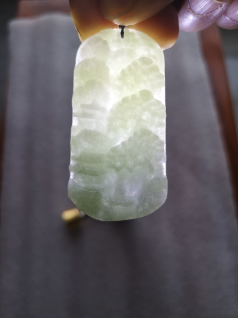 古玩玉器翡翠山水牌子拍賣，當(dāng)前價格450元
