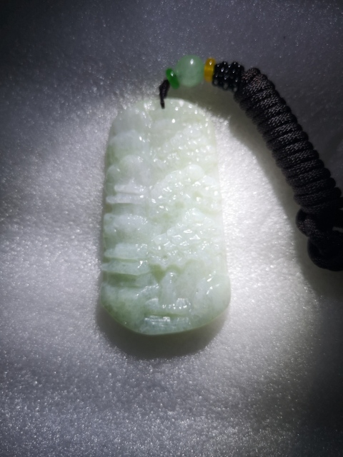 古玩玉器翡翠山水牌子拍賣，當(dāng)前價格450元