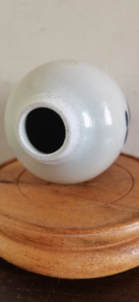 古玩陶瓷博古圖青花蓋罐拍賣,當前價格1350元