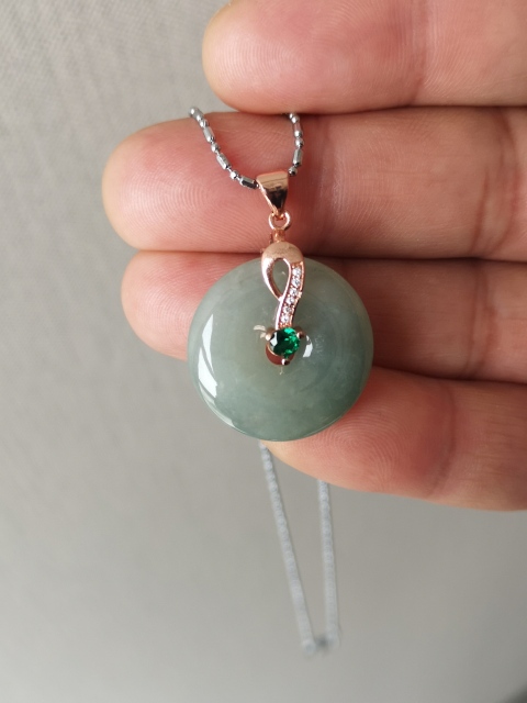 古玩玉器翡翠平安扣拍賣，當前價格260元