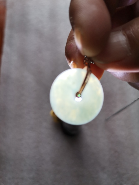 古玩玉器翡翠平安扣拍賣，當前價格260元