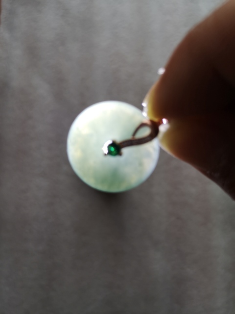 古玩玉器翡翠平安扣拍賣，當前價格260元