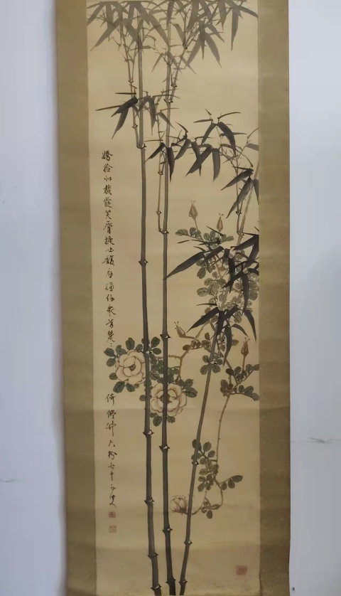 古玩字畫(huà)吳昌碩摯友日本名家杉溪六橋竹影立軸拍賣(mài),當(dāng)前價(jià)格1888元