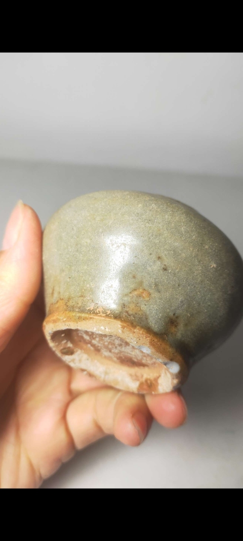 古玩陶瓷【元代】龍泉青釉罐拍賣，當前價格1999元