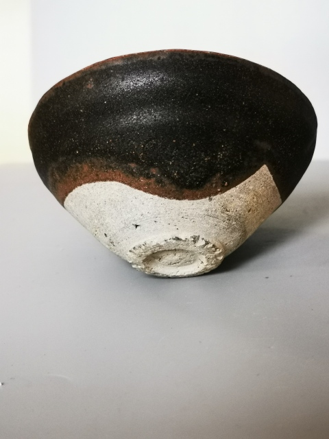 古玩陶瓷宋代吉州窯黑釉兜口蓋(960年-1279年)拍賣，當(dāng)前價(jià)格999元