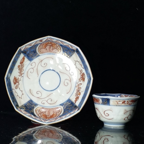 古玩陶瓷青花礬紅描金杯盤(pán)拍賣(mài),當(dāng)前價(jià)格1369元