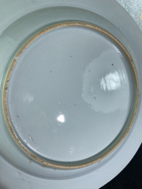 古玩陶瓷清早期雍正花卉紋青花大盤拍賣，當前價格1999元
