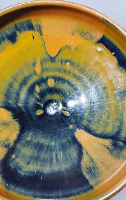 古玩陶瓷黑褐釉折沿碗拍賣，當前價格19998元