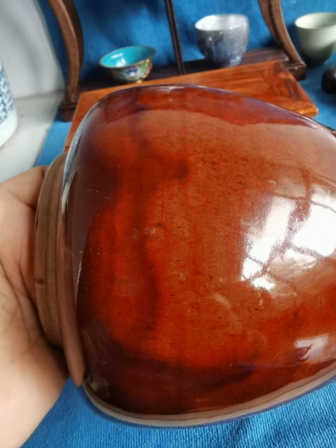 古玩陶瓷窯變褐釉罐拍賣,當(dāng)前價格260元