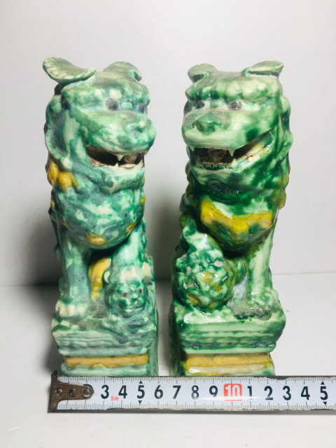 古玩陶瓷三彩獅子塑像拍賣,當前價格780元