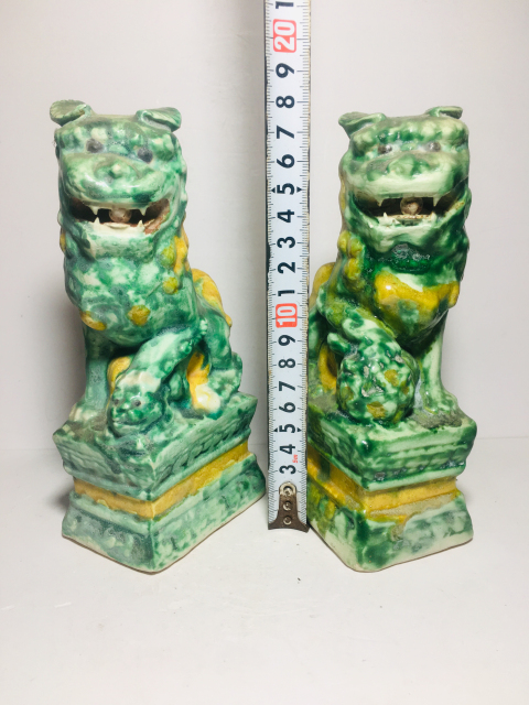 古玩陶瓷三彩獅子塑像拍賣,當前價格780元