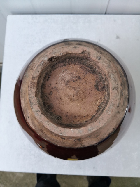 古玩陶瓷柿紅釉雙系罐拍賣，當前價格350元