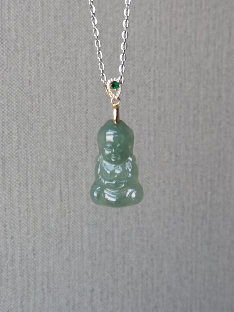 古玩玉器翡翠寶寶佛拍賣,當前價格350元