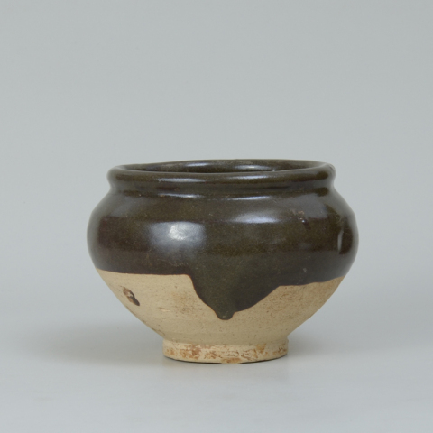 古玩陶瓷磁州窯褐釉罐拍賣，當(dāng)前價(jià)格999元