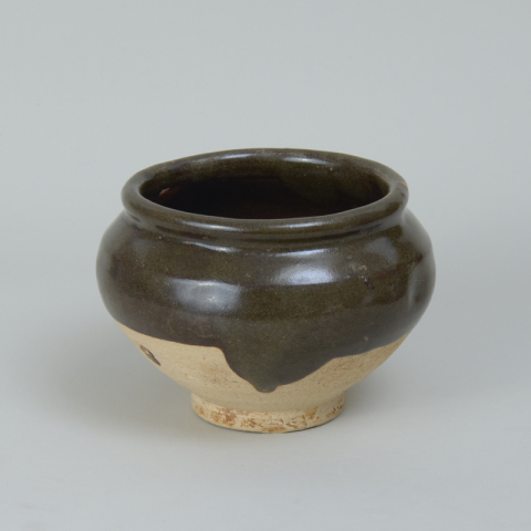 古玩陶瓷磁州窯褐釉罐拍賣，當(dāng)前價(jià)格999元