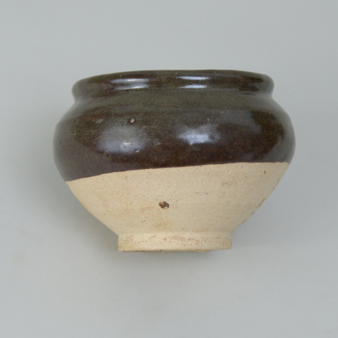 古玩陶瓷磁州窯褐釉罐拍賣，當(dāng)前價(jià)格999元