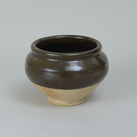 古玩陶瓷磁州窯褐釉罐拍賣，當(dāng)前價(jià)格999元