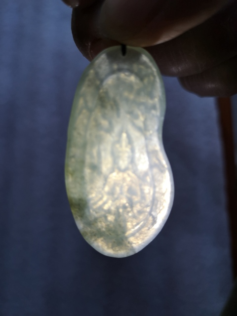古玩玉器翡翠觀音拍賣，當(dāng)前價格450元