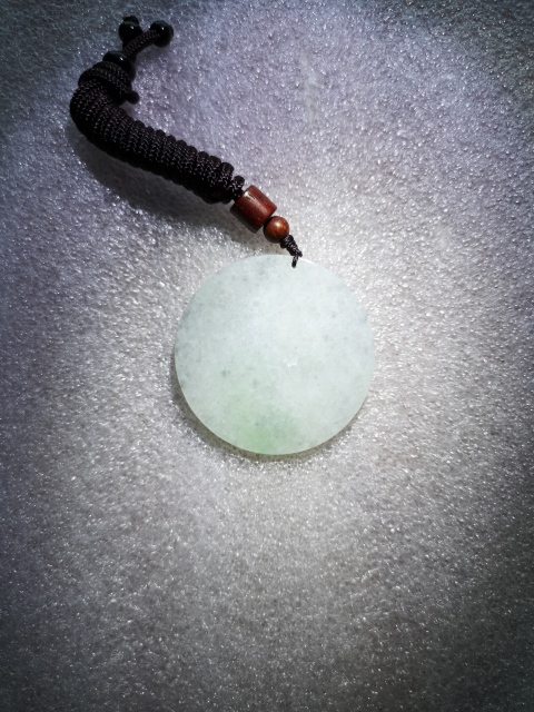 古玩玉器翡翠圓牌拍賣,當前價格298元