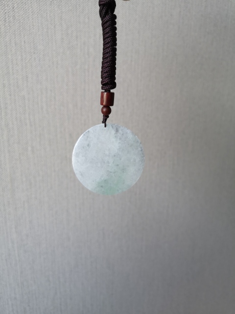 古玩玉器翡翠圓牌拍賣,當前價格298元