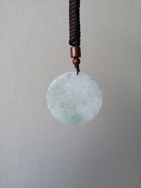 古玩玉器翡翠圓牌拍賣,當前價格298元