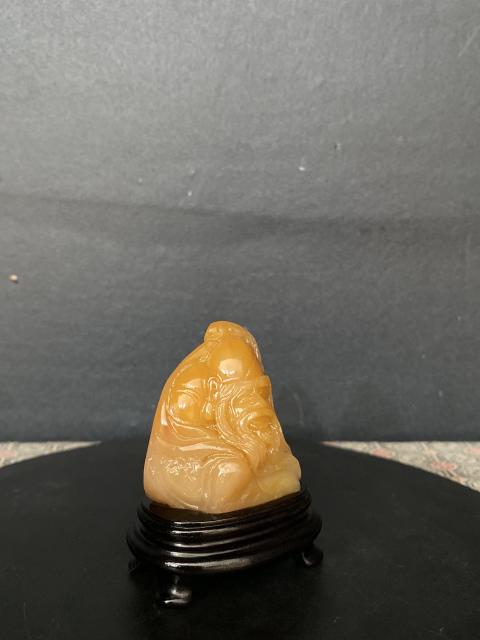 古玩雜項壽山田黃石擺件拍賣，當前價格6666元