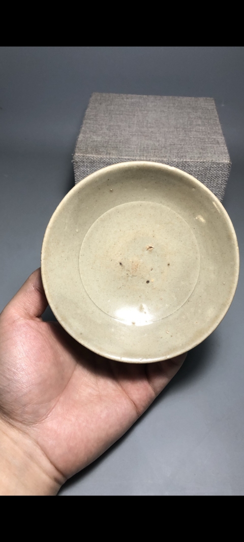 古玩陶瓷【精品特殊品種】宋代米黃釉小洗拍賣，當前價格999元