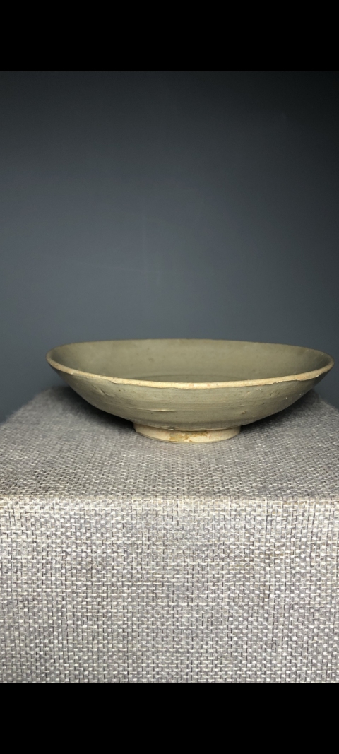 古玩陶瓷【精品特殊品種】宋代米黃釉小洗拍賣，當前價格999元
