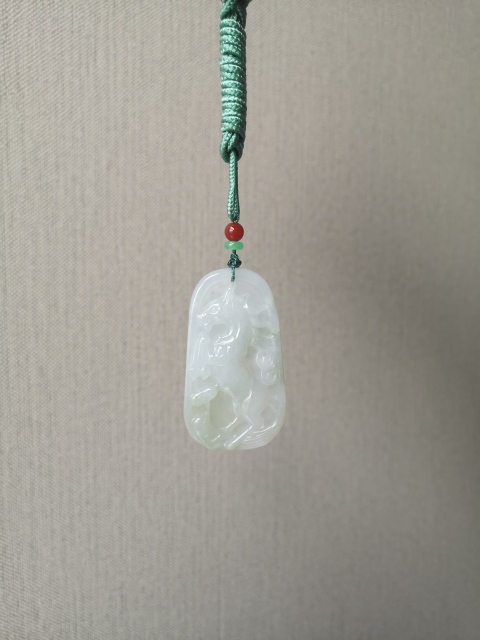 古玩玉器翡翠馬牌子拍賣，當前價格550元