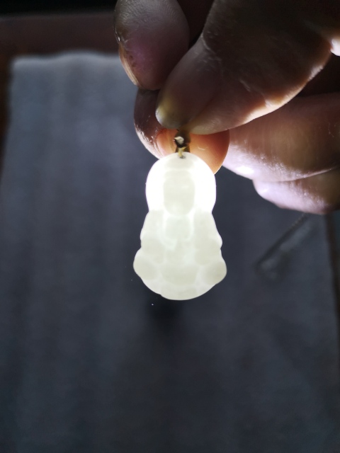 古玩玉器觀音墜拍賣，當前價格198元