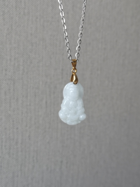古玩玉器觀音墜拍賣，當前價格198元