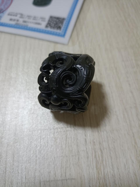 古玩玉器墨玉扳指拍賣，當前價格288元