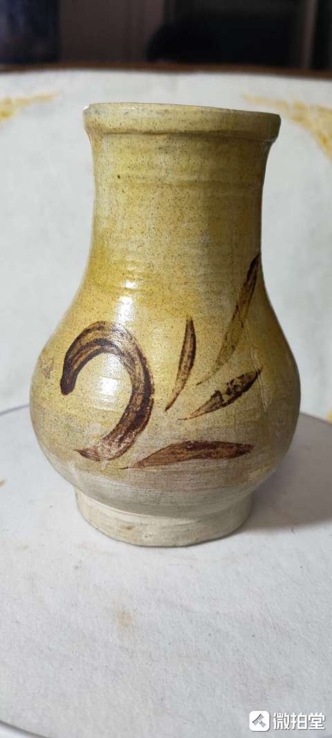 古玩陶瓷褐彩筯瓶拍賣，當前價格999元