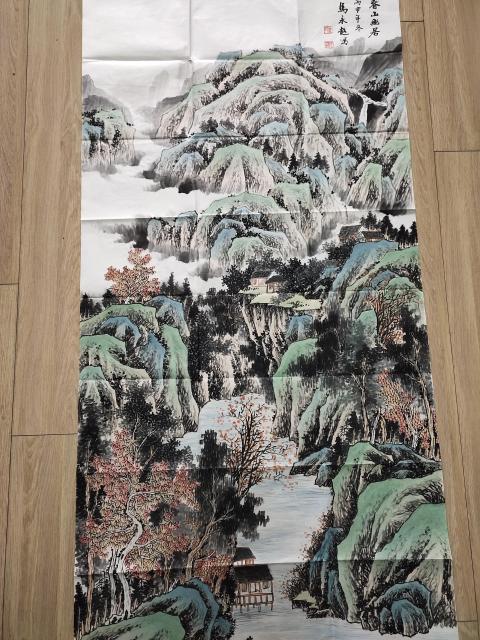 古玩字畫中國書法家協會會員-馬永超《春山幽居》拍賣,當前價格1369元
