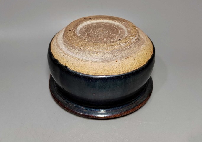 古玩陶瓷明清磁州窯黑釉窯變折沿爐拍賣，當前價格2999元