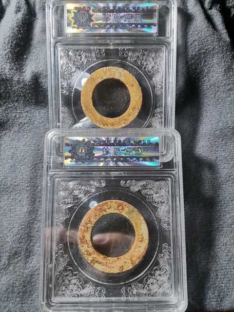 古玩雜項秦漢玉環玉佩一對拍賣,當前價格1元