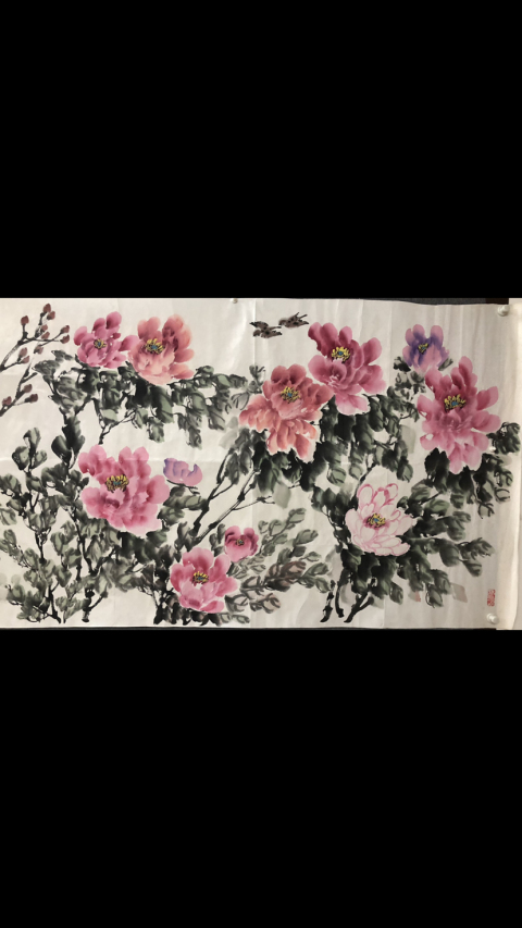古玩字畫著名書畫家王平善老師丈二巨幅精品拍賣,當前價格1288元
