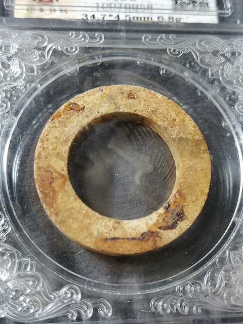 古玩雜項高古玉環玉佩一對拍賣,當前價格1元