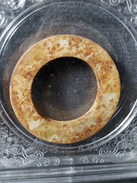 古玩雜項高古玉環玉佩一對拍賣,當前價格1元