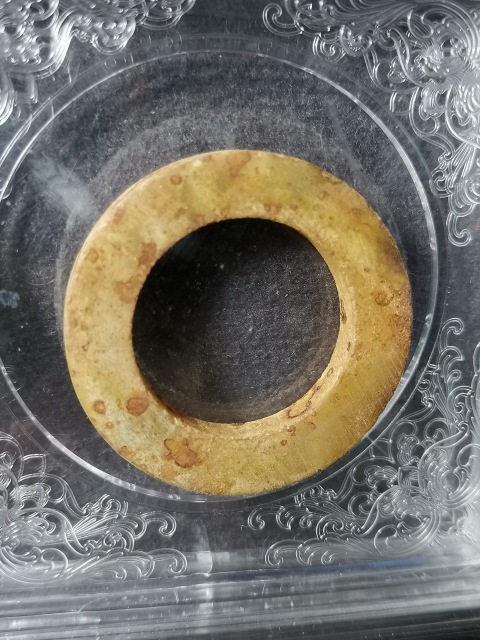 古玩雜項高古玉環玉佩一對拍賣,當前價格1元