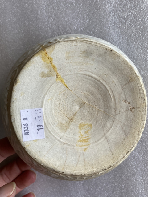 古玩陶瓷明.白釉印花大蓋盒拍賣,當前價格1588元