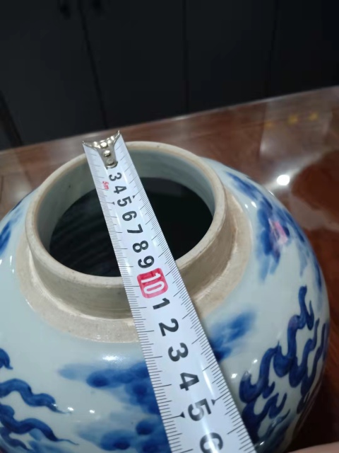 古玩陶瓷順治青花云龍三現(xiàn)大罐拍賣，當前價格22000元