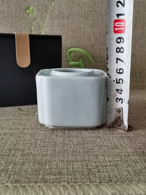 古玩陶瓷【精品文房】晚清民國天青釉文房水呈拍賣，當前價格3999元