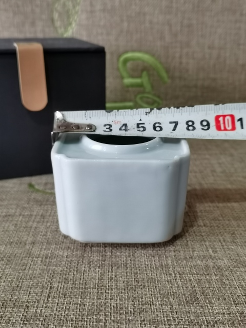 古玩陶瓷【精品文房】晚清民國天青釉文房水呈拍賣，當前價格3999元