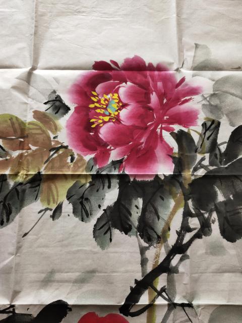 古玩字畫國家一級美術師、教授－安慶臻《富貴花開》拍賣，當前價格1369元