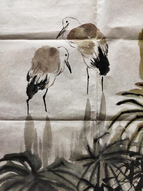 古玩字畫中央美術(shù)學(xué)院教授-馬新林《芳姿照水》拍賣,當(dāng)前價(jià)格1369元