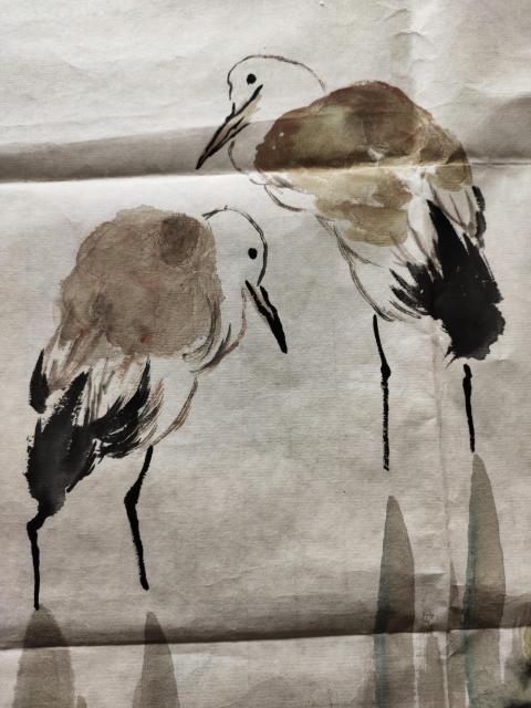 古玩字畫中央美術(shù)學(xué)院教授-馬新林《芳姿照水》拍賣,當(dāng)前價(jià)格1369元