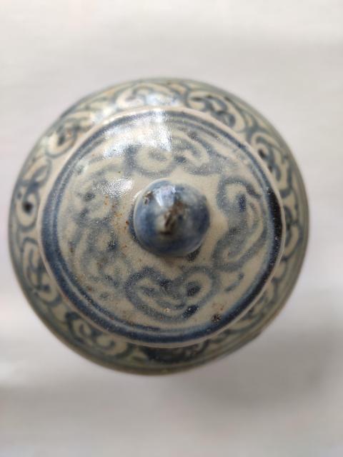 古玩陶瓷明代鳳紋青花罐拍賣，當前價格5800元