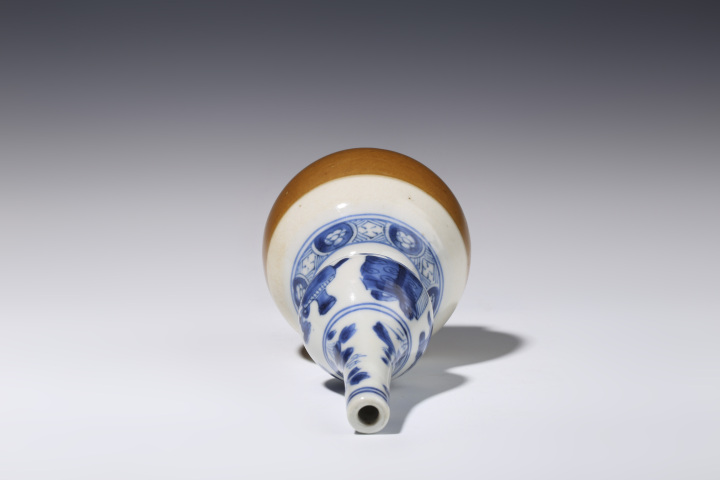 古玩陶瓷清康熙·紫金釉青花博古紋葫蘆瓶(康熙大名品)拍賣,當前價格6500元